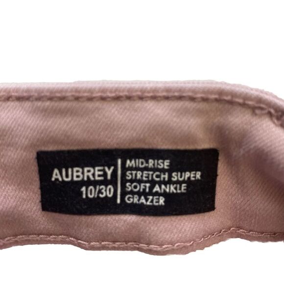 Buffalo David Bitton Women’s AUBREY Mid Rise Pink Ankle Jeans Stretch Size 10/30 - Picture 9 of 16
